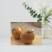 Carte Postale Légumes d'oignons jaunes (Debout devant)