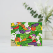 Carte Postale Légumes mélangés (Debout devant)