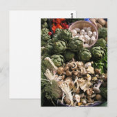 Carte Postale Légumes mélangés (Devant / Derrière)