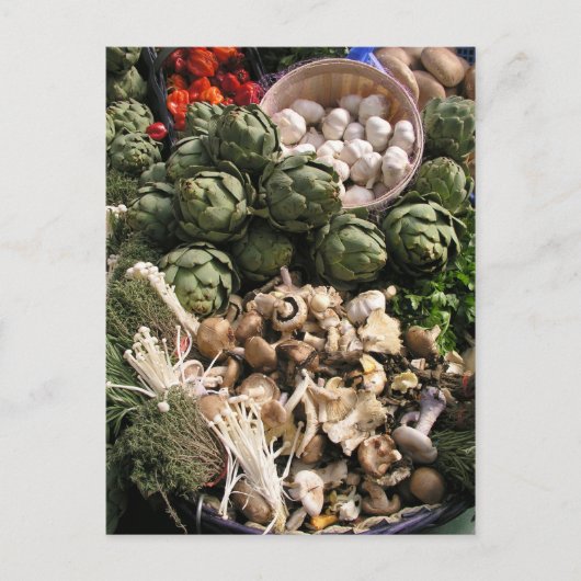 Carte Postale Légumes mélangés (Devant)