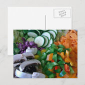 Carte Postale Légumes mélangés bien hachés (Devant / Derrière)