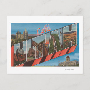 Carte Postale Lehi, UtahGrandes lettres ScènesLehi, UT