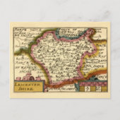 Carte Postale Leicestershire Comté Angleterre Ancien Antiquaire  (Devant)