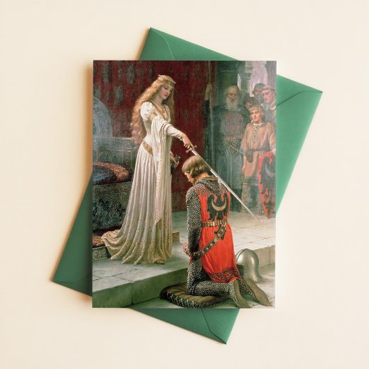 Carte Postale Leighton Accolade Knighart Pré Raphaelite