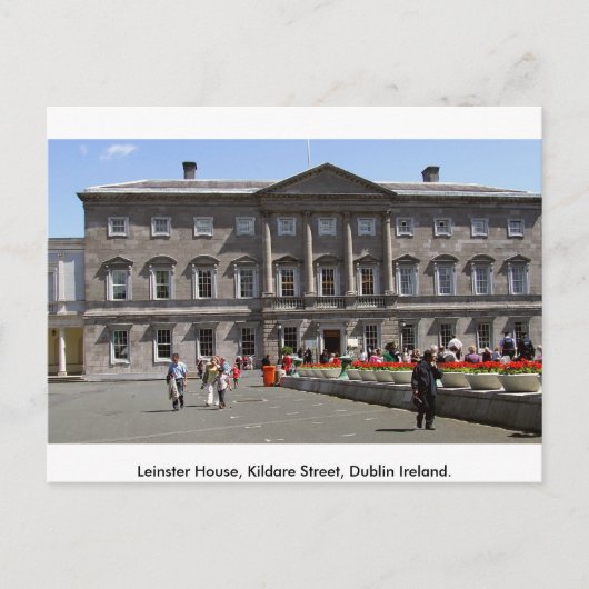 Carte Postale Leinster House, Kildare St. Dublin City, Irlande (Devant)