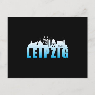 Carte Postale Leipzig Allemagne Ville Ville Paysage Drôle Idée c