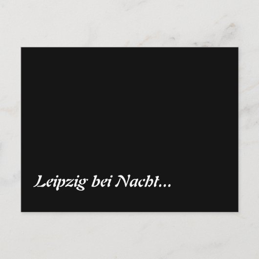 Carte Postale Leipzig bei Nacht (Devant)