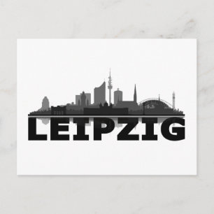 Carte Postale Leipzig City Skyline