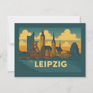 Carte Postale Leipzig Germany City Art