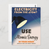 Carte Postale L'électricité de l'atome? (Devant / Derrière)