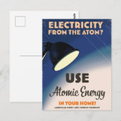 Carte Postale L'électricité de l'atome? (Devant / Derrière)