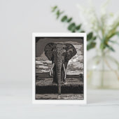 Carte Postale L'éléphant (Debout devant)