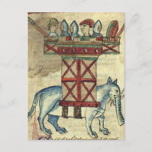 Carte Postale L'éléphant de guerre (Devant)