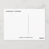 Carte Postale Lembongan Indonésie (Dos)