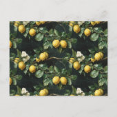 Carte Postale Lemon Tree Motif sans couture (Devant)