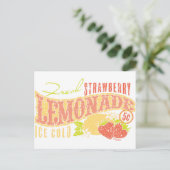 Carte Postale Lemonade aux fraises (Debout devant)