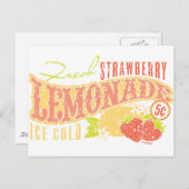 Carte Postale Lemonade aux fraises (Devant / Derrière)