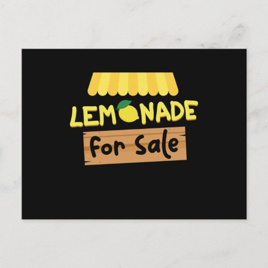 Carte Postale Lemonade For Sale Lemonade (Devant)