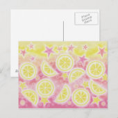 Carte postale Lemonade rose (Devant / Derrière)