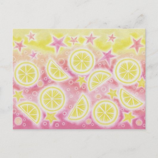 Carte postale Lemonade rose (Devant)
