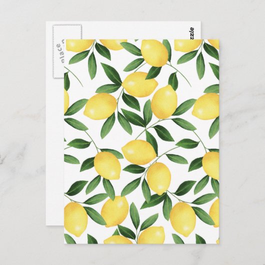 CARTE POSTALE LÉMONS DE COULEUR D'EAU (Devant / Derrière)