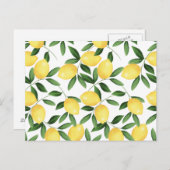 CARTE POSTALE LÉMONS DE COULEUR D'EAU (Devant / Derrière)