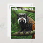 Carte Postale L'empereur Tamarin dans le Parc National de Manu P (Devant / Derrière)