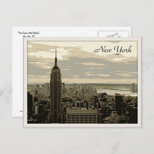 Carte Postale L'Empire State Building (Devant / Derrière)