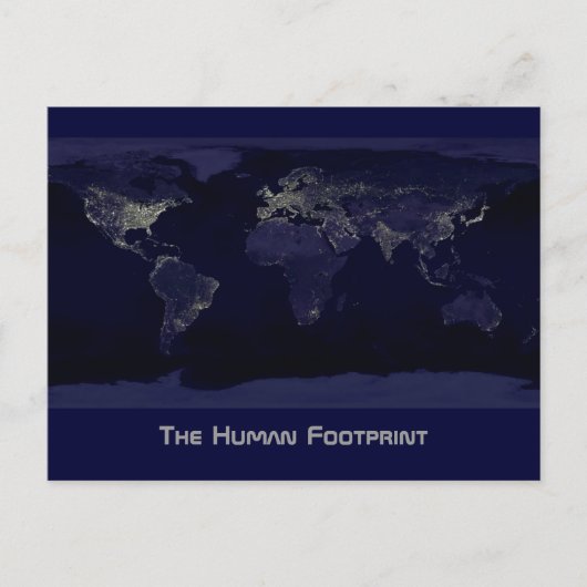 Carte Postale L'empreinte humaine (Devant)