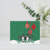 CARTE POSTALE LEMUR CHRISTMAS (Debout devant)