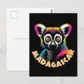 Carte Postale Lémur de Madagascar (Devant / Derrière)