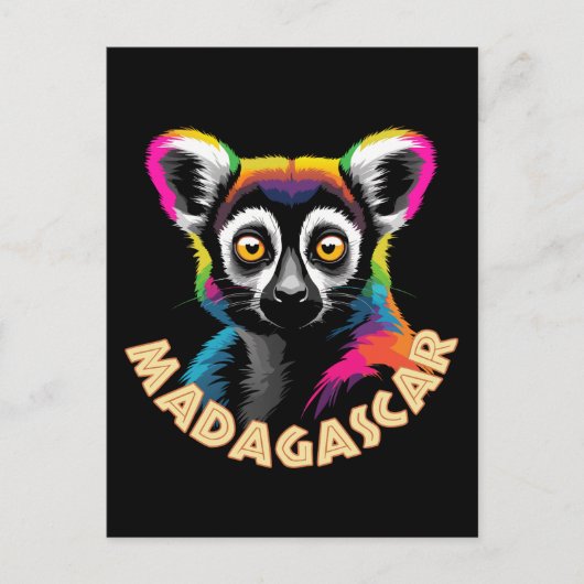 Carte Postale Lémur de Madagascar (Devant)