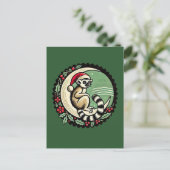Carte Postale Lemur de Noël (Debout devant)