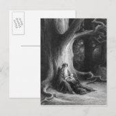 Carte Postale L'Enchanteur Merlin et le Vivien Fée (Devant / Derrière)