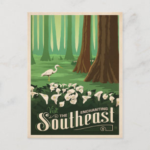 Carte Postale L'Enchanteur Sud-Est États-Unis