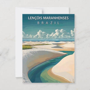 Carte Postale Lençóis Maranhenses Brésil Dunes & Lagunes