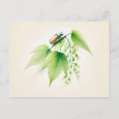 Carte Postale L'encre de Chine peut bourrer sur Linden (Devant)