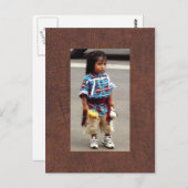Carte Postale L'enfant amérindien d'Amanda (Devant / Derrière)