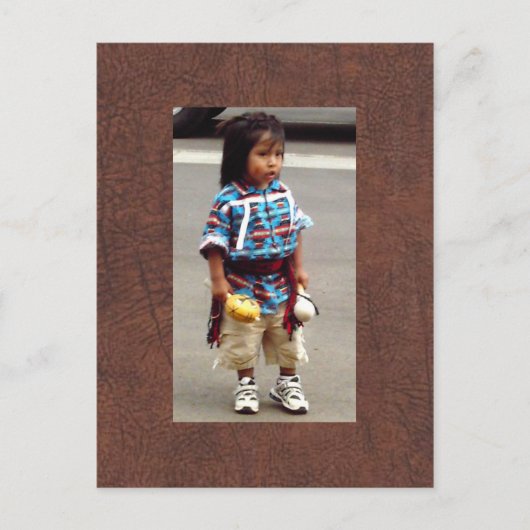 Carte Postale L'enfant amérindien d'Amanda (Devant)