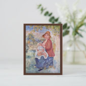 Carte Postale L'Enfant Au Sein (Maternité), (Debout devant)