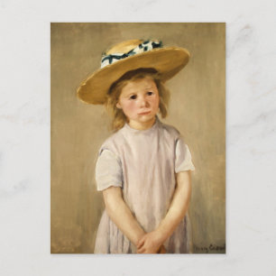 Carte Postale L'enfant de Cassatt en Casquette paille - avec un 