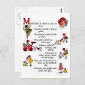 Carte Postale L'enfant de lundi (Devant / Derrière)