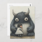 Carte Postale L'enfant de mon meilleur ami et monstre (Devant / Derrière)