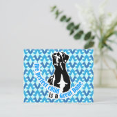 Carte Postale L'enfant parfait est un grand dane (Debout devant)