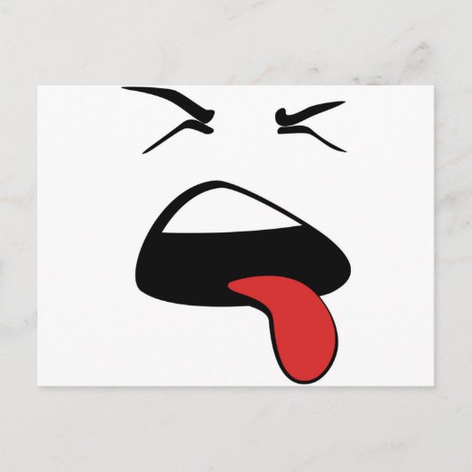 Carte Postale lengua afuera (Devant)
