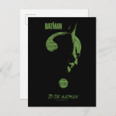 Carte Postale L'énigme du Riddler "Au Batman" (Devant / Derrière)