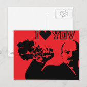 Carte Postale lenin - je vous aime (Devant / Derrière)