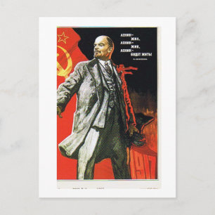 Carte Postale lénine père de l'union soviétique