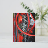 Carte Postale Lenkrad vom Oldtimer (Debout devant)