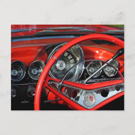 Carte Postale Lenkrad vom Oldtimer (Devant)